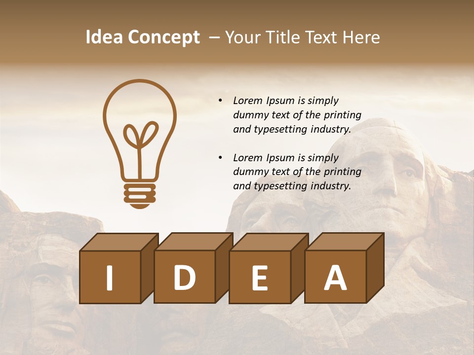 Mount Culture Monument PowerPoint Template