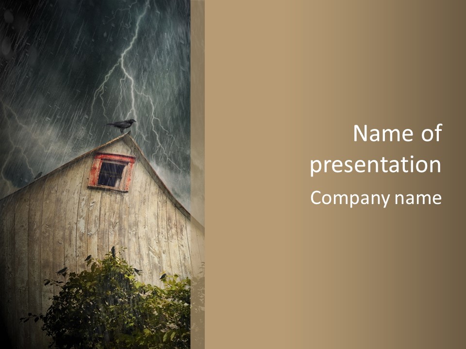 Storm Improvement Windows PowerPoint Template