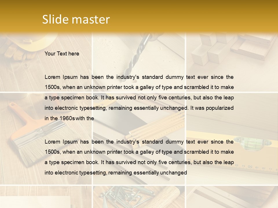 Carpenter Fix Pliers PowerPoint Template