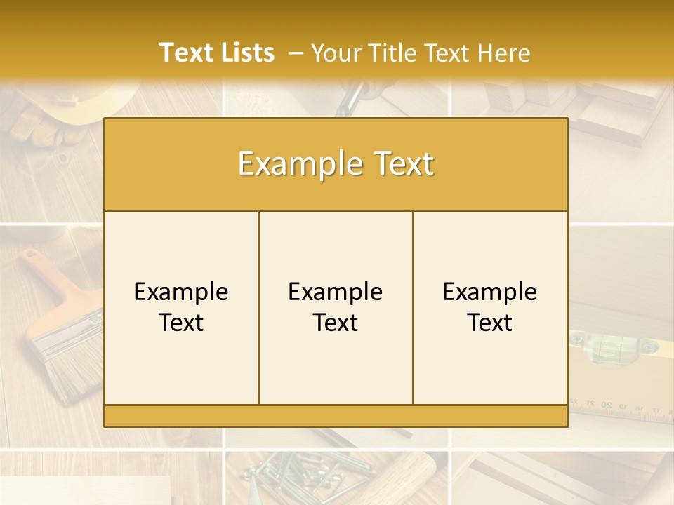 Carpenter Fix Pliers PowerPoint Template