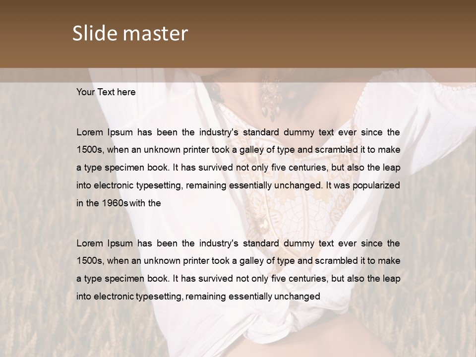 Scene Happiness Healthy PowerPoint Template