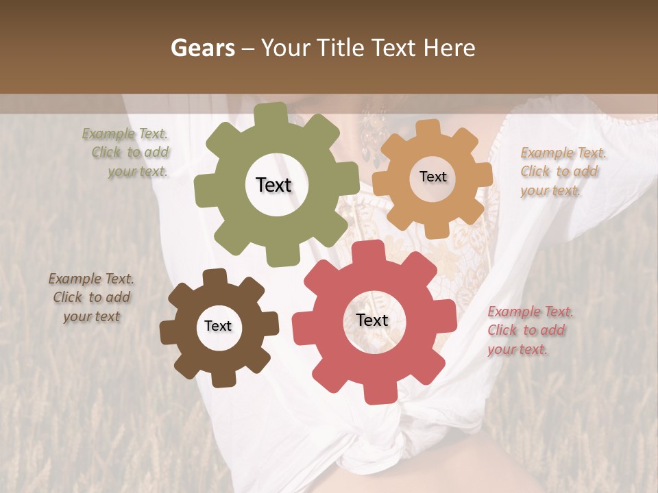 Scene Happiness Healthy PowerPoint Template