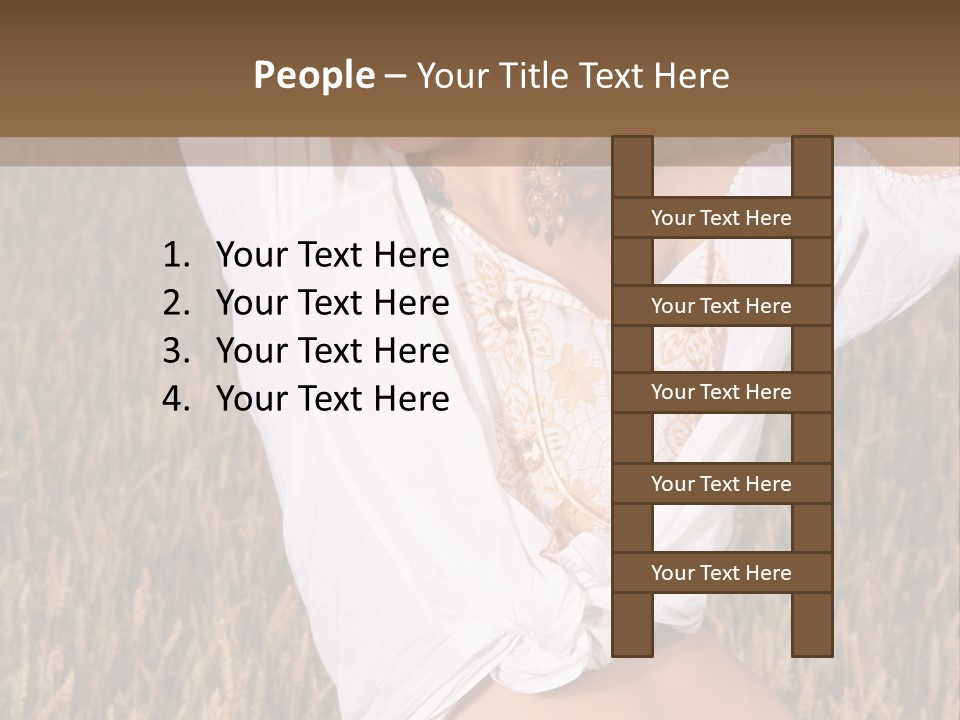 Scene Happiness Healthy PowerPoint Template