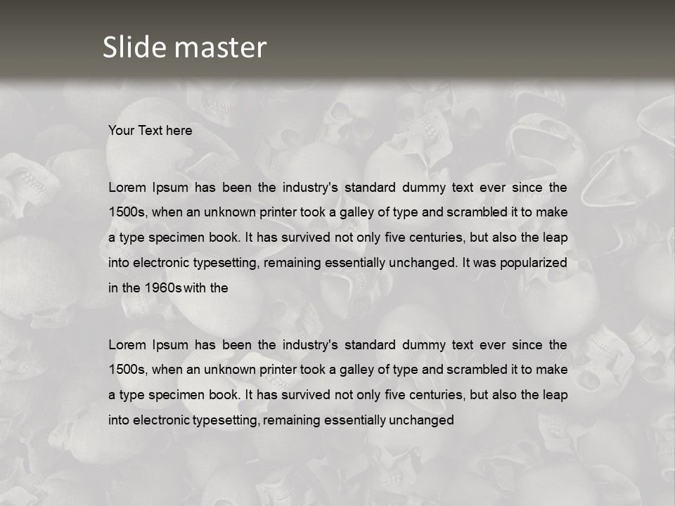 Head Creepy Scary PowerPoint Template