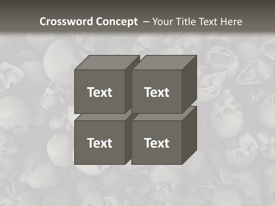 Head Creepy Scary PowerPoint Template