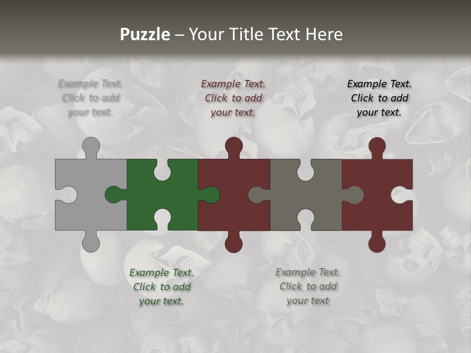 Head Creepy Scary PowerPoint Template