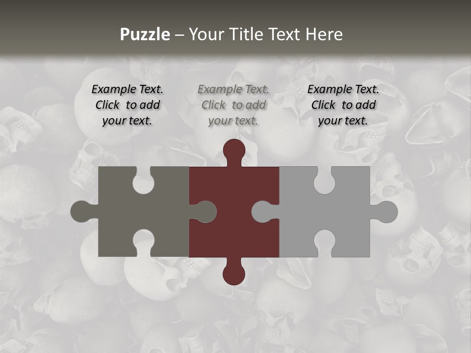 Head Creepy Scary PowerPoint Template