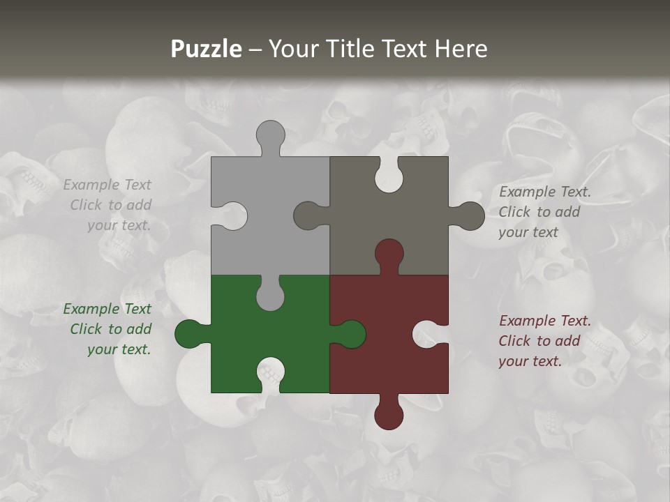 Head Creepy Scary PowerPoint Template