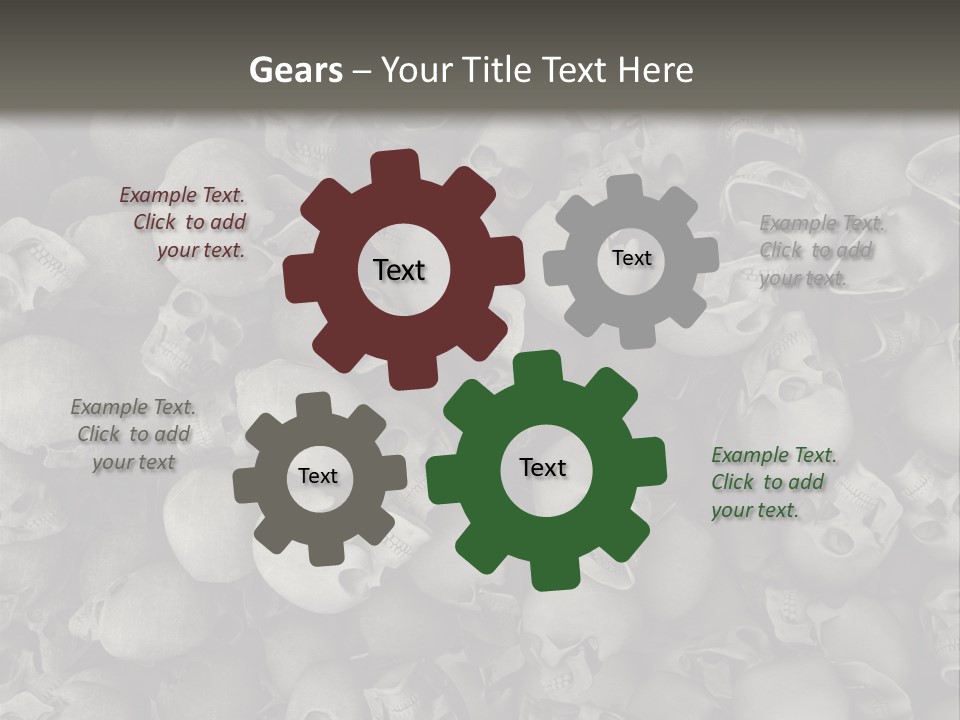 Head Creepy Scary PowerPoint Template