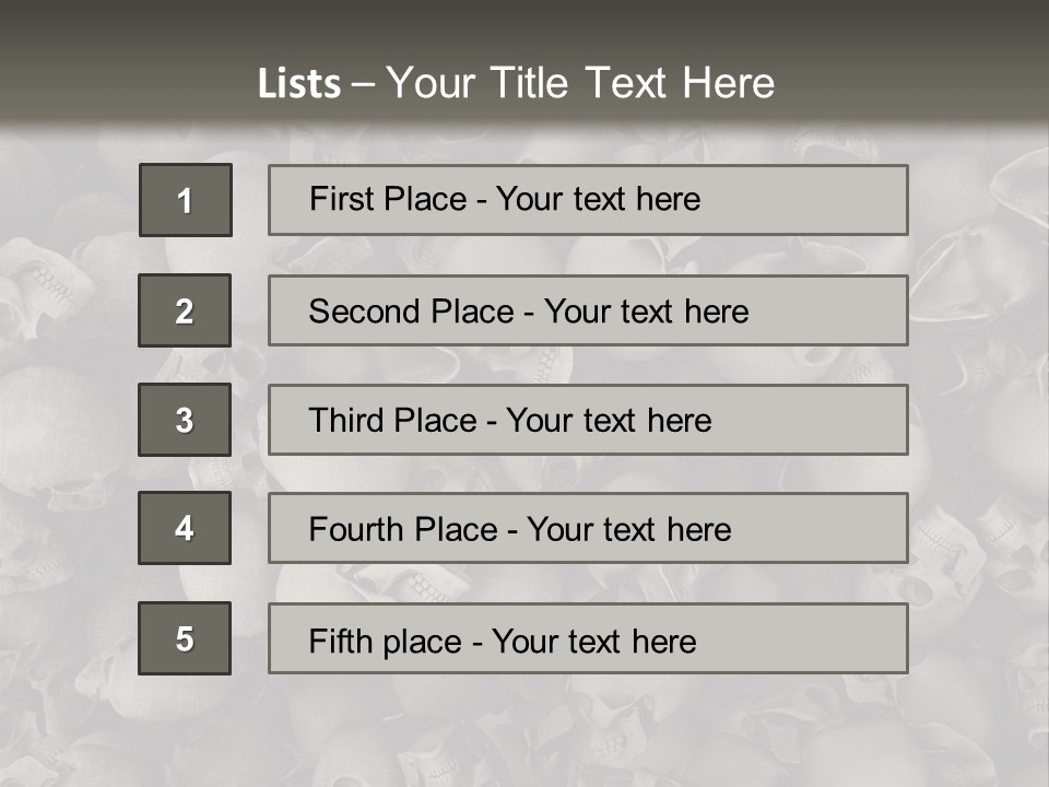 Head Creepy Scary PowerPoint Template