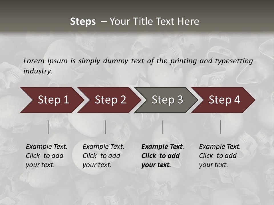 Head Creepy Scary PowerPoint Template