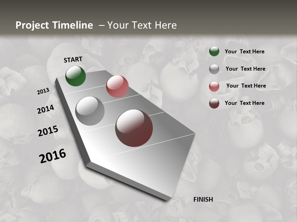 Head Creepy Scary PowerPoint Template