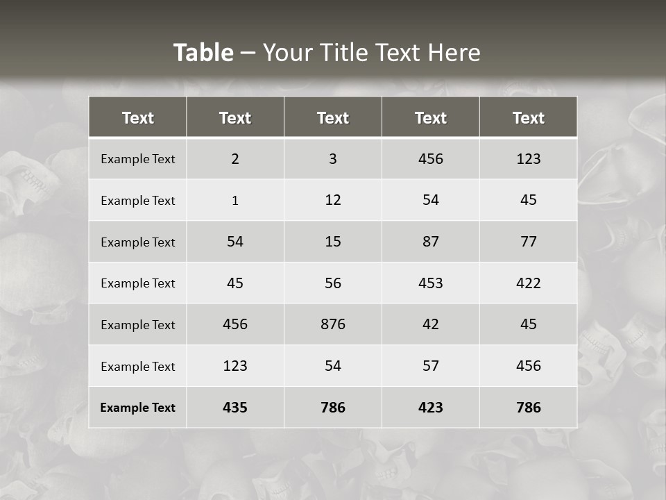 Head Creepy Scary PowerPoint Template