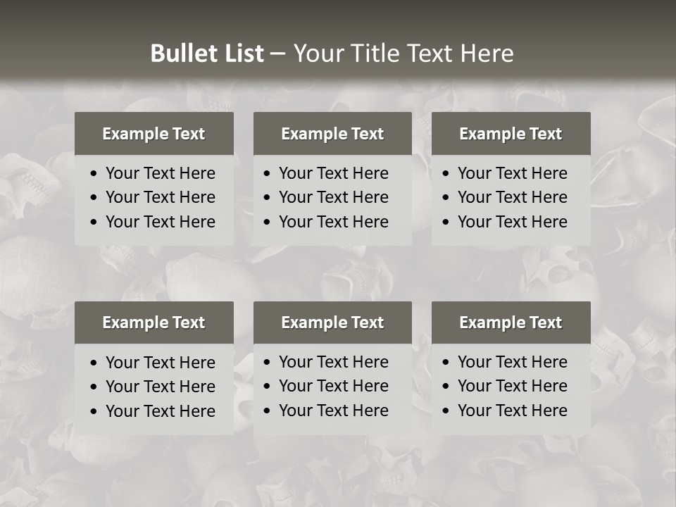 Head Creepy Scary PowerPoint Template