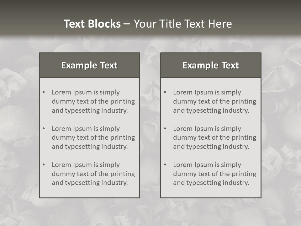 Head Creepy Scary PowerPoint Template