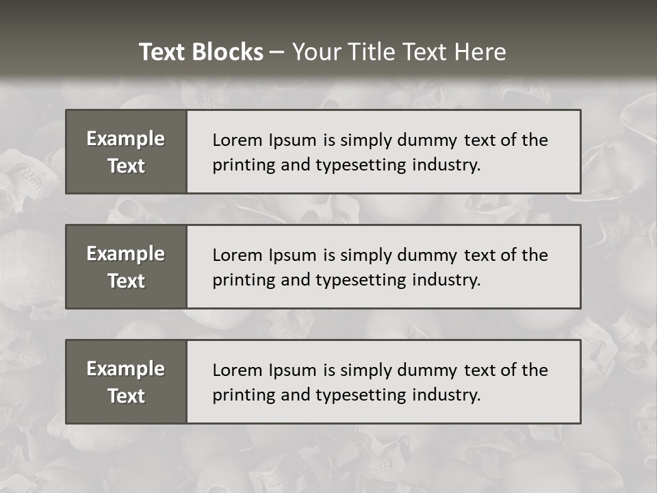 Head Creepy Scary PowerPoint Template