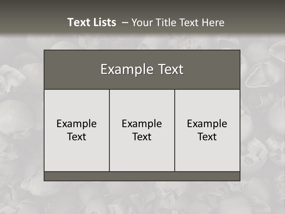 Head Creepy Scary PowerPoint Template