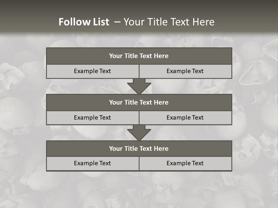 Head Creepy Scary PowerPoint Template