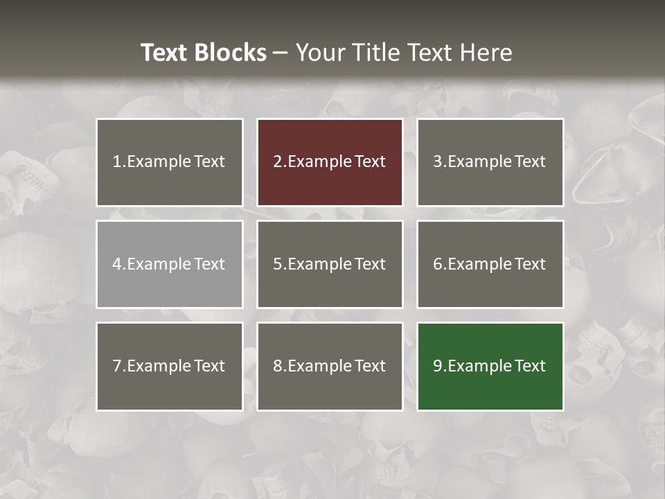 Head Creepy Scary PowerPoint Template