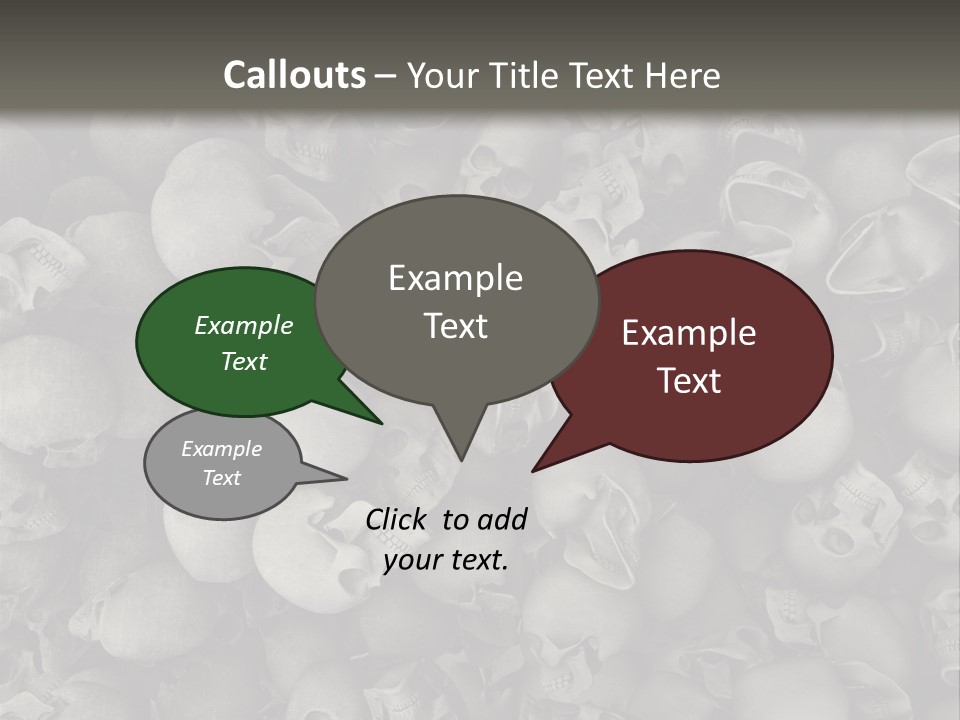 Head Creepy Scary PowerPoint Template