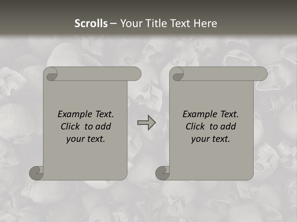 Head Creepy Scary PowerPoint Template