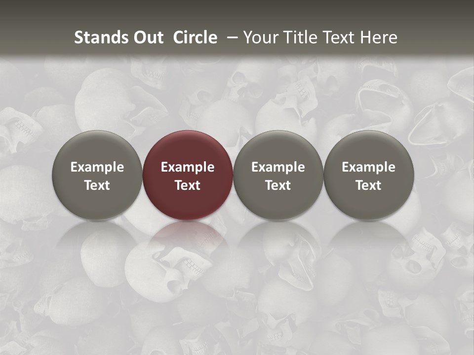 Head Creepy Scary PowerPoint Template