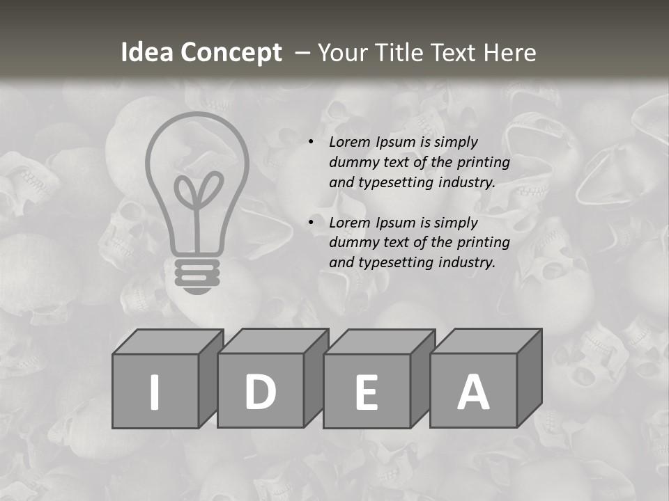 Head Creepy Scary PowerPoint Template