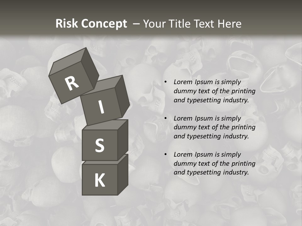 Head Creepy Scary PowerPoint Template