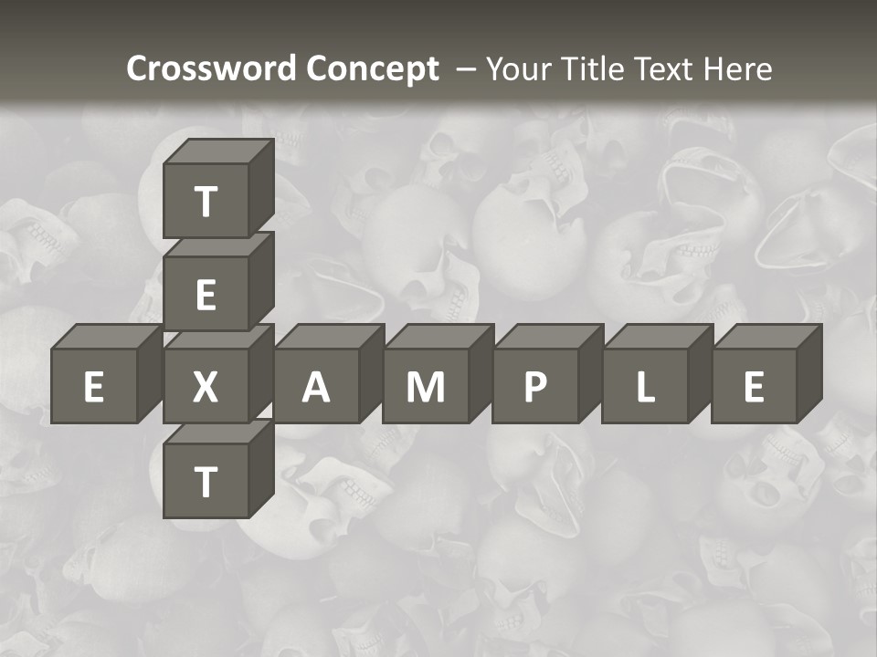 Head Creepy Scary PowerPoint Template