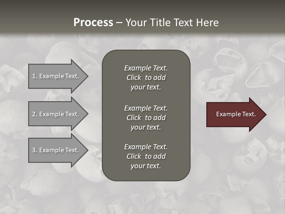 Head Creepy Scary PowerPoint Template
