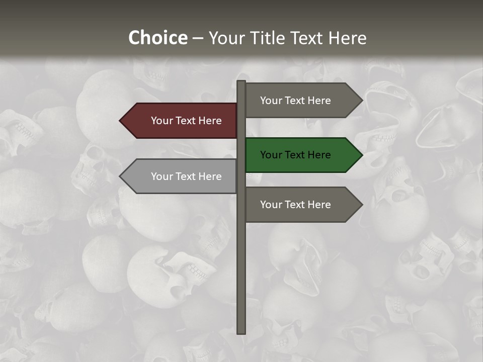 Head Creepy Scary PowerPoint Template