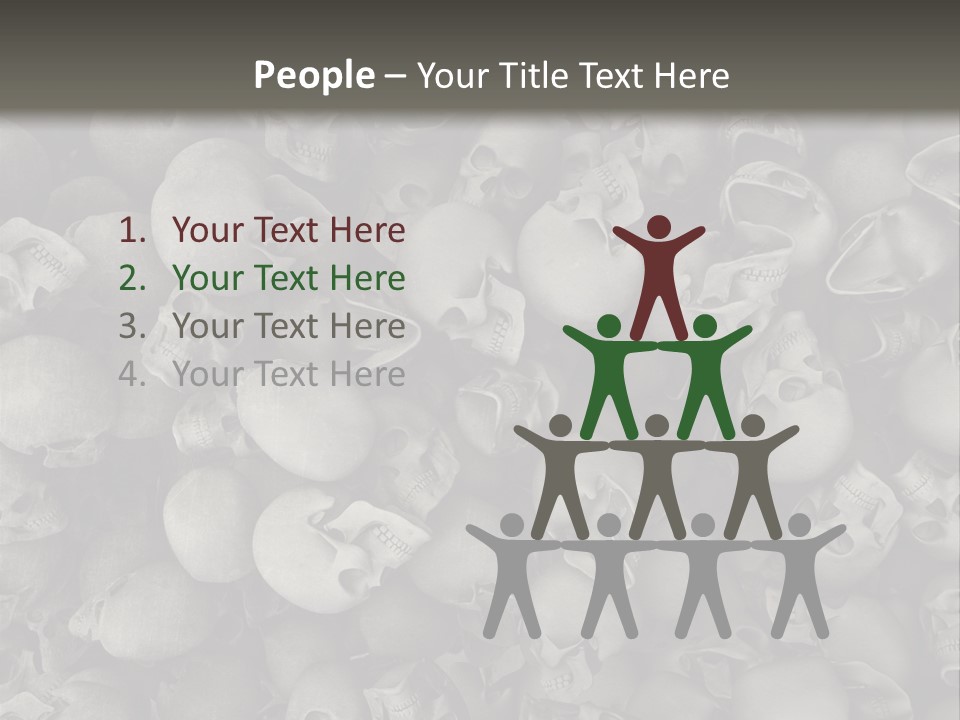 Head Creepy Scary PowerPoint Template