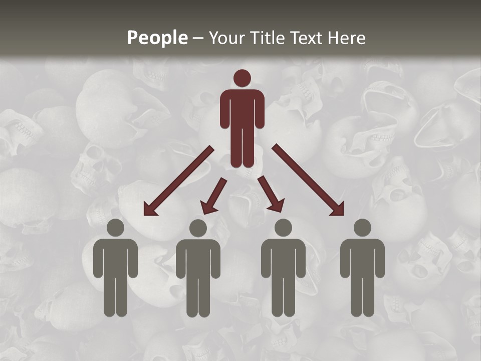 Head Creepy Scary PowerPoint Template