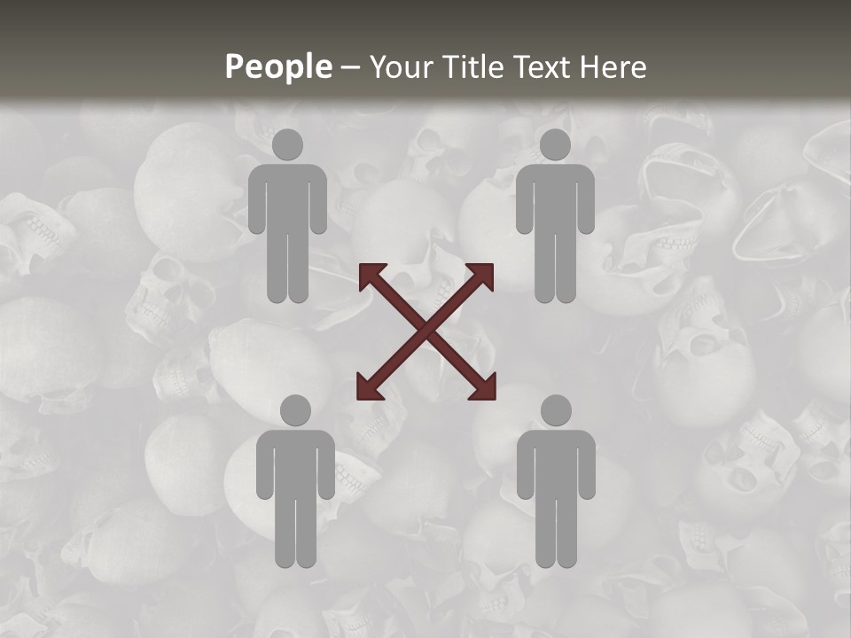 Head Creepy Scary PowerPoint Template