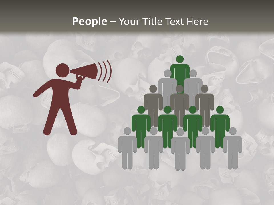 Head Creepy Scary PowerPoint Template