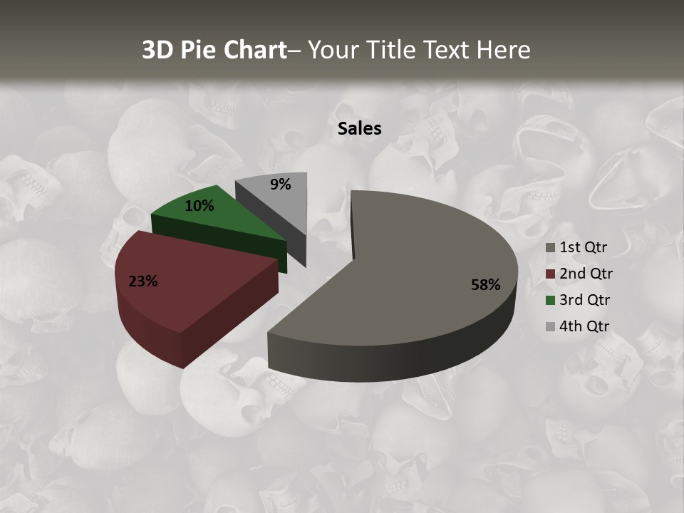 Head Creepy Scary PowerPoint Template