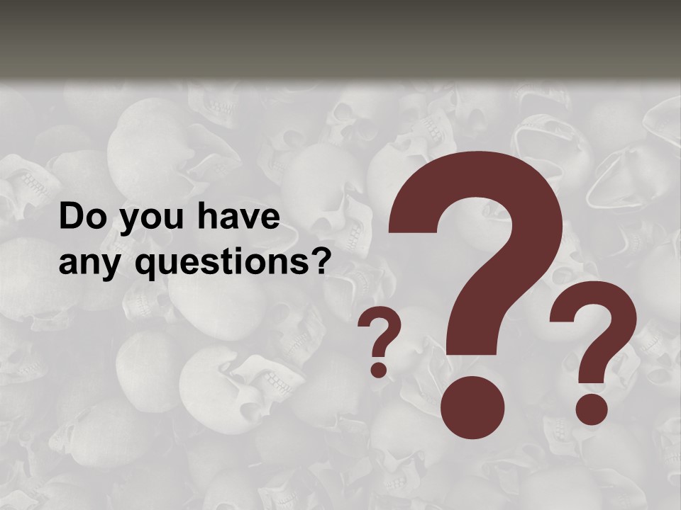 Head Creepy Scary PowerPoint Template