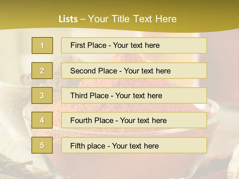 Dish Kitchen Health PowerPoint Template