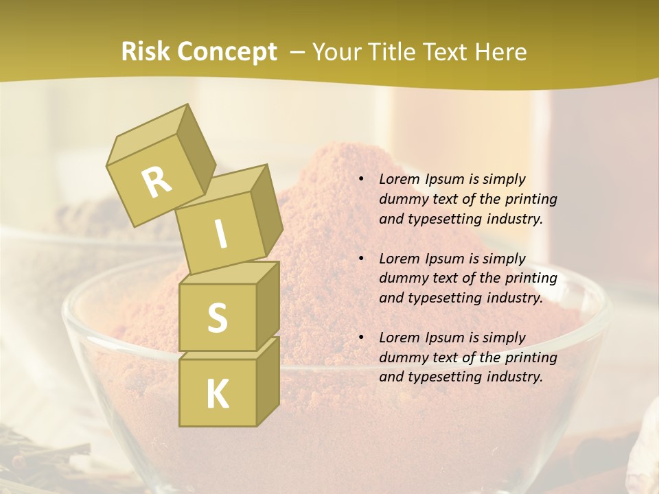 Dish Kitchen Health PowerPoint Template