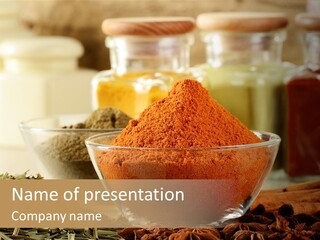 Raw Market Curry PowerPoint Template