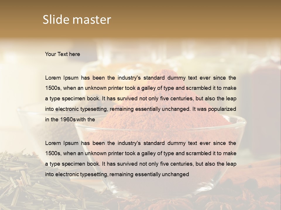 Raw Market Curry PowerPoint Template