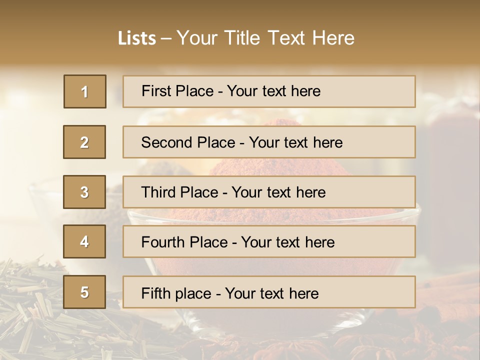 Raw Market Curry PowerPoint Template