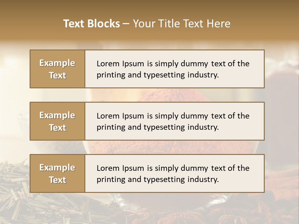 Raw Market Curry PowerPoint Template