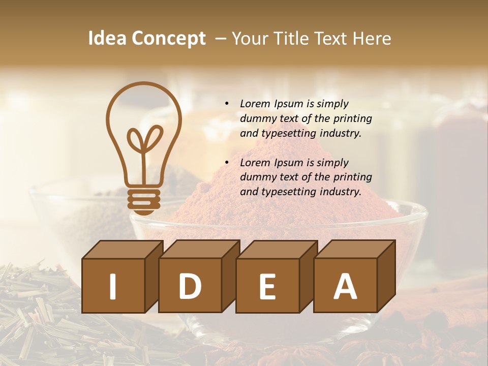 Raw Market Curry PowerPoint Template