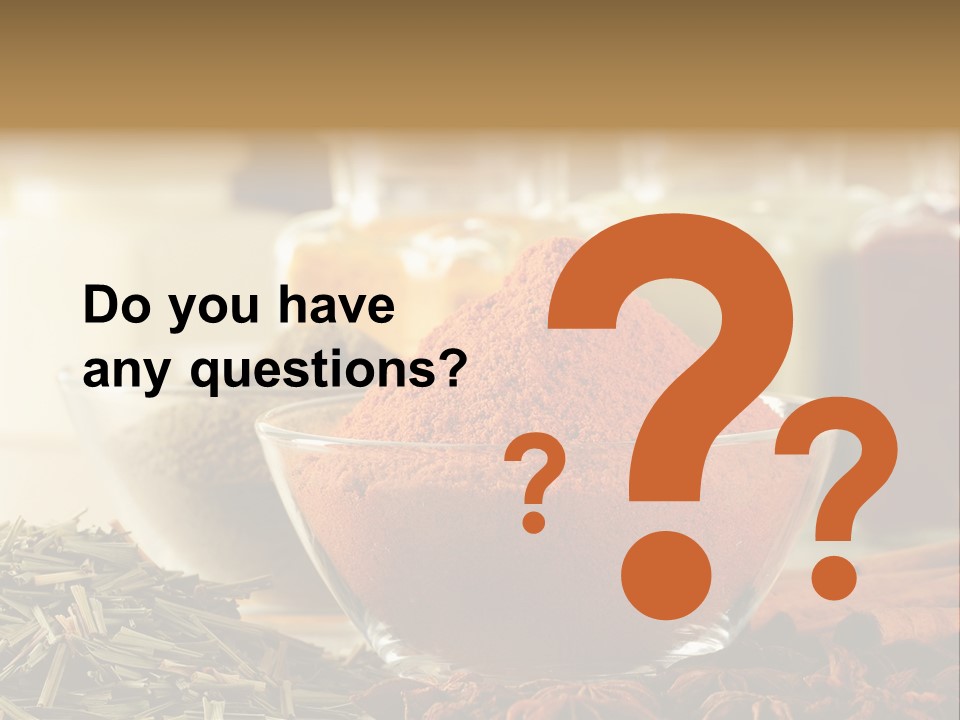 Raw Market Curry PowerPoint Template