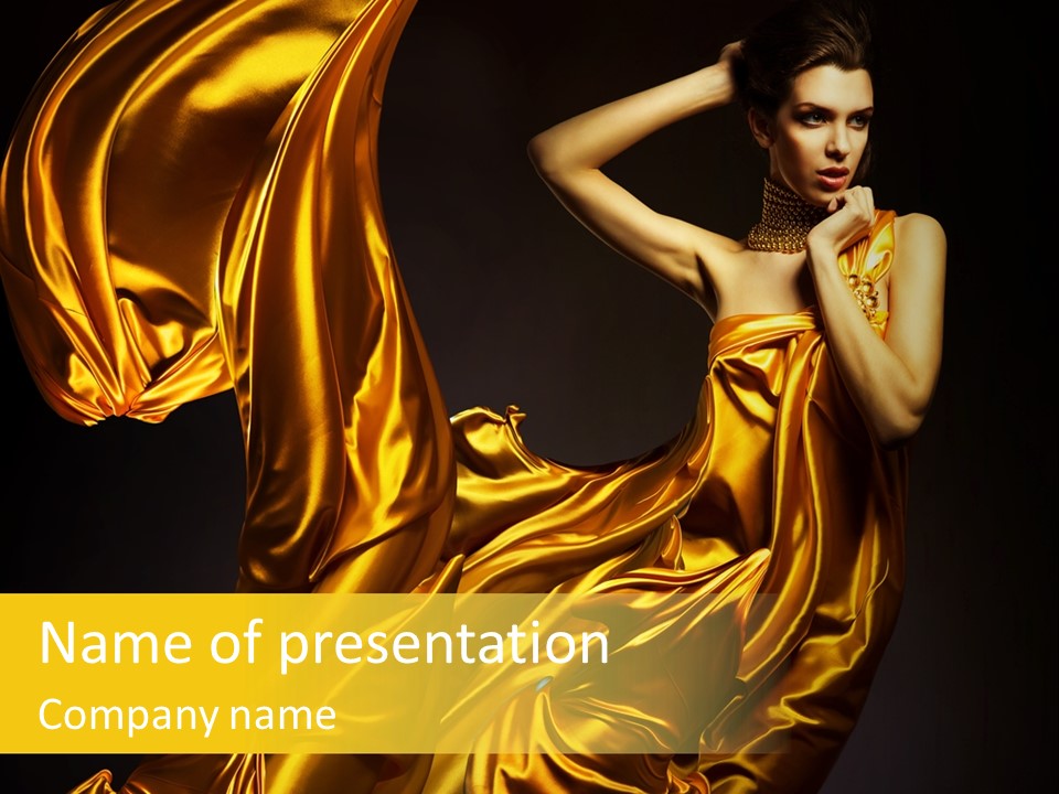 Bead Woman Fashion PowerPoint Template