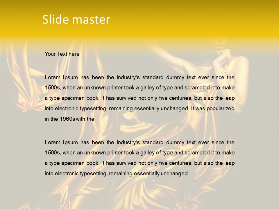 Bead Woman Fashion PowerPoint Template