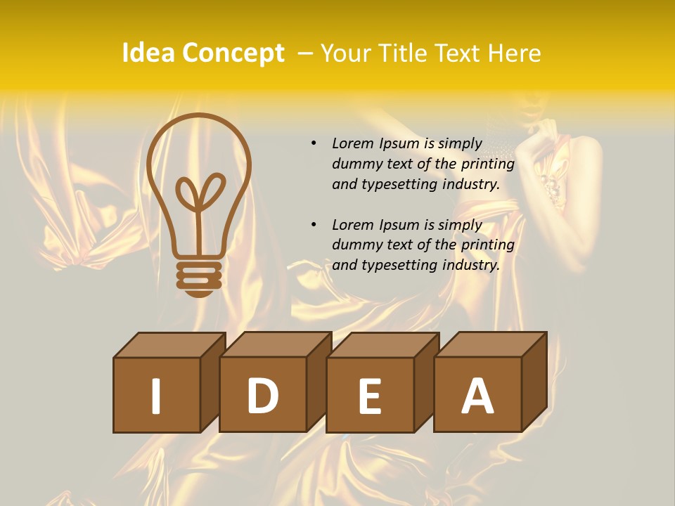 Bead Woman Fashion PowerPoint Template