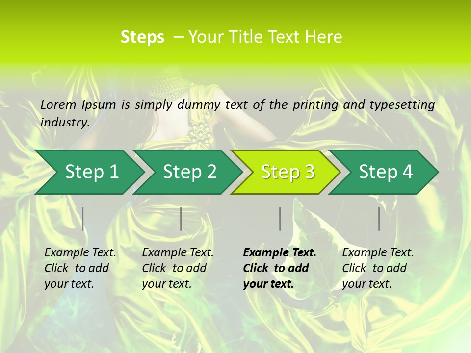 Drapery Sensual Golden PowerPoint Template