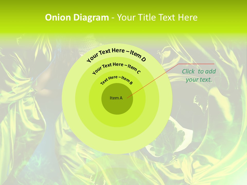 Drapery Sensual Golden PowerPoint Template